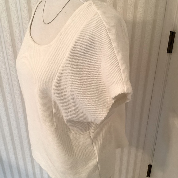 Madewell Ottoman Jaquard Square Neck Top Size L - Picture 6 of 12